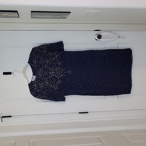 Vintage JMD Fully Beaded Cocktail Dress SZ LG